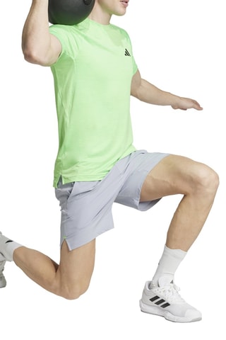 Camiseta slim fit de entrenamiento Gym+ - Verde claro