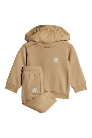 Sudadera con capucha y pantalón - Beige