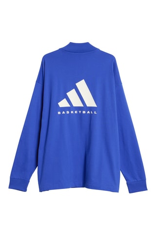 Sudadera Basketball - Azul rey y blanco