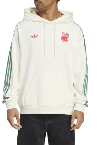 Sudadera de fútbol con capucha FIGC - Blanco