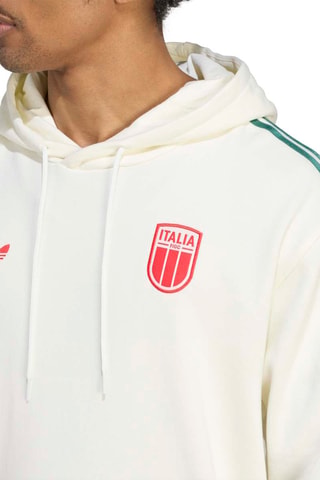 Sudadera de fútbol con capucha FIGC - Blanco