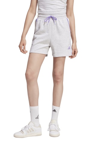 Short de tiro alto Essentials - Gris jaspeado