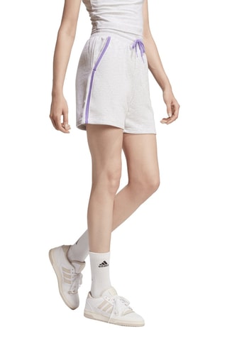 Short de tiro alto Essentials - Gris jaspeado