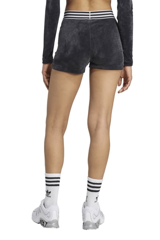 Short de terciopelo de tiro alto Booty Hivernal - Negro