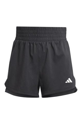 Short de entrenamiento de tiro alto Pacer - Negro y blanco
