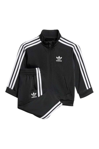 Chaqueta y pantalón regular fit Adicolor - Negro y blanco