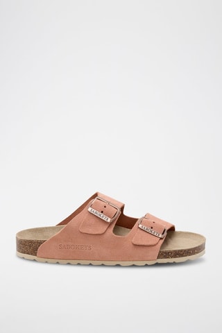 Mules en cuir - Rose