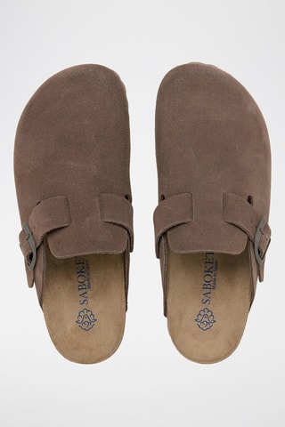 Sabots en cuir - Marron