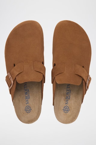 Sabots en nubuck - Marron
