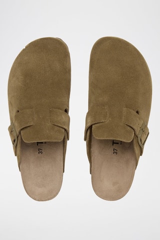 Sabots en cuir - Kaki