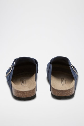 Sabots en cuir - Bleu