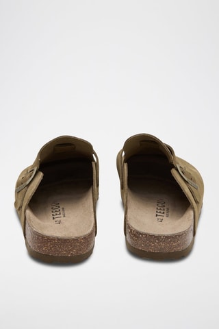 Sabots en cuir - Kaki