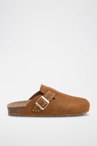 Sabots en nubuck - Marron