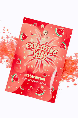 Bonbons pétillants à la pastèque Explosive Kiss - 9 g