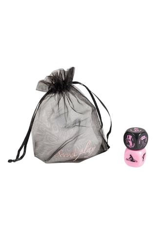 Jeu de dés coquin - 2 pièces - rose et noir