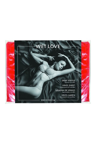 Drap en vinyle - Rouge - 200 x 220 cm
