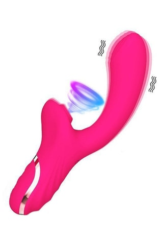 Vibromasseur et stimulateur de clitoris Rabbit  waterproof  - Rose - 10 cm