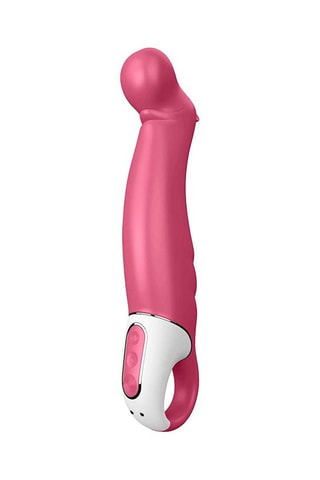 Vibromasseur  waterproof  Satisfyer Vibes Petting Hippo - Rose et blanc - 8 cm