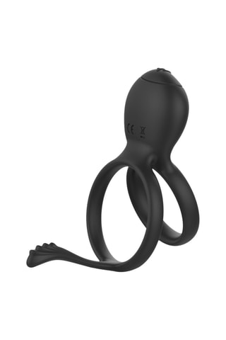 Cockring à double anneaux Pepin waterproof - Noir