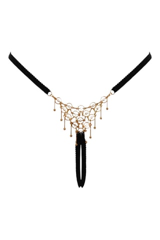String bijou ouvert - Noir