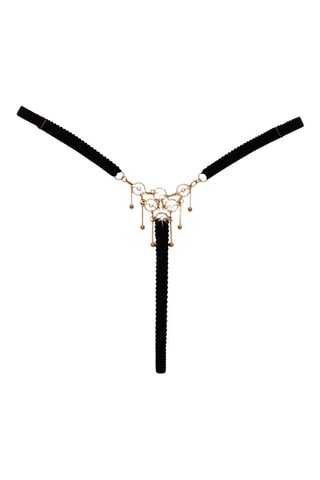 String bijou ouvert - Noir