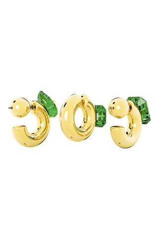3 boucles d'oreilles dorées à l'or jaune