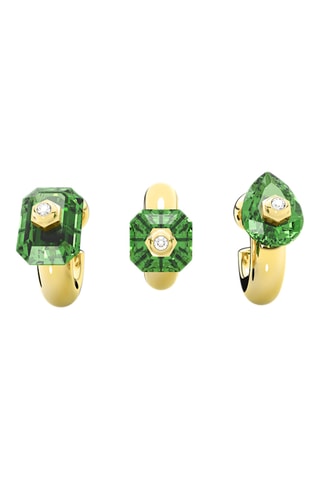 3 boucles d'oreilles dorées à l'or jaune