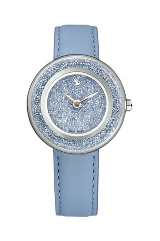 Montre en cuir de veau Crystalline Lustre - Bleu