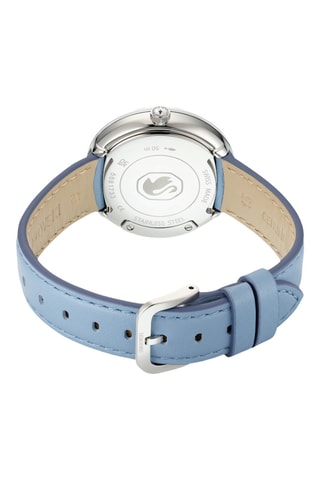 Montre en cuir de veau Crystalline Lustre - Bleu