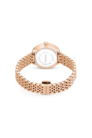 Montre à quartz en métal, dorée à l’or rose et Certa