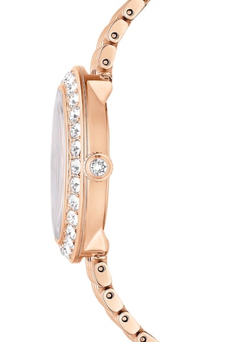 Montre à quartz en métal, dorée à l’or rose et Certa