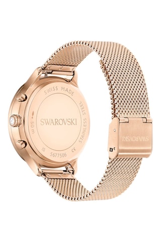 Montre à quartz en acier et plaqué or rose Nova