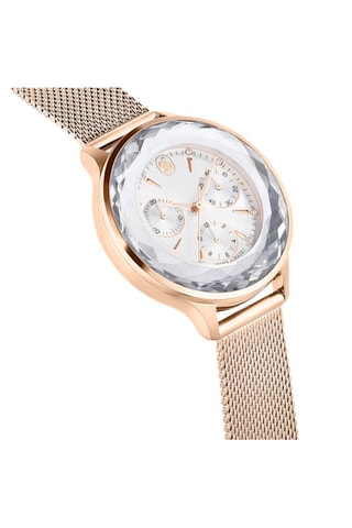 Montre à quartz en acier et plaqué or rose Nova