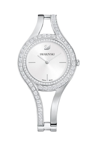 Montre à quartz en acier Eternal - Argenté et blanc
