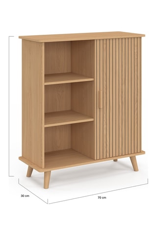 Credenza 1 anta Faustine - 81 x 70 x 30 cm