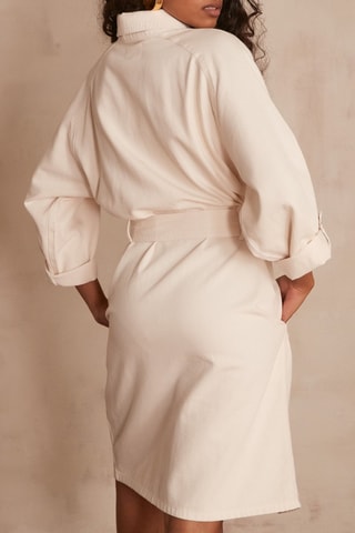 Vestido camisero - Crudo
