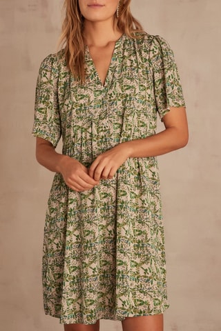 Vestido recto - Verde oscuro