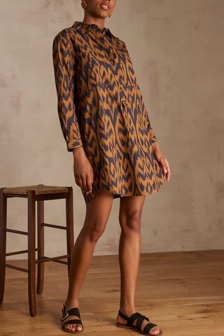 Vestido recto - Marrón claro