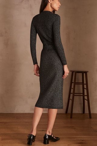 Falda midi - Negro