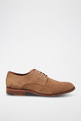 Stringate in pelle - Marrone