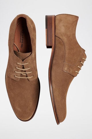 Stringate in pelle - Marrone