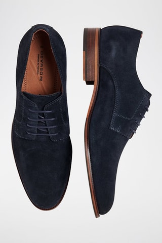 Stringate in pelle - Navy