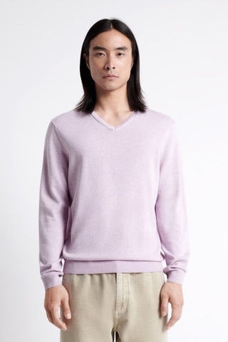 Maglia in cotone bio - Viola