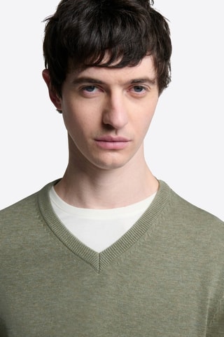 Maglia in cotone bio - Verde