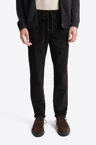 Pantaloni in velluto - Marrone scuro