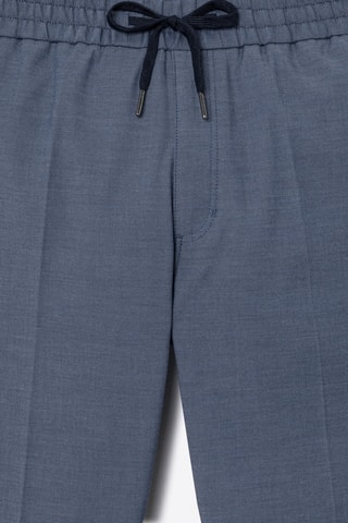 Pantaloni slim - Blu melange