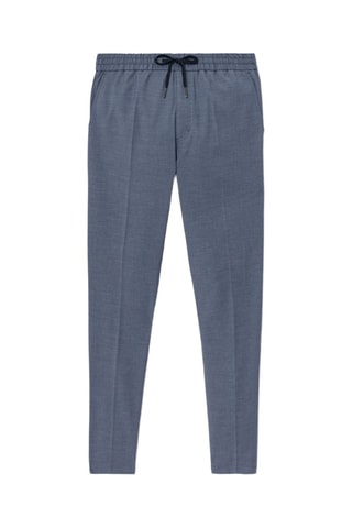 Pantaloni slim - Blu melange