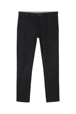 Pantaloni slim in cotone bio - Nero