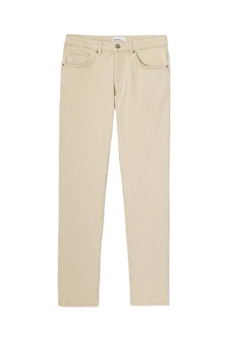 Jeans regular - Beige chiaro