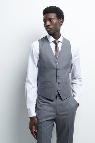 Gilet da completo in lana - Grigio